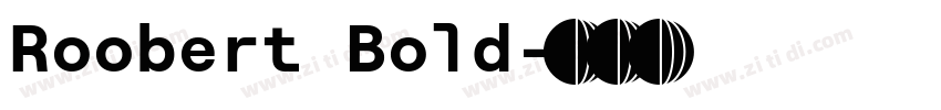 Roobert Bold字体转换